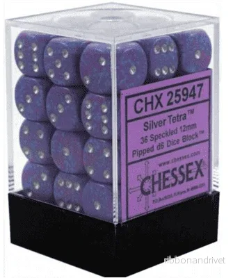Chessex Speckled 12mm d6 Tärningar Block med Pips (36 Tärningar) Chessex Speckled 12mm d6 Tärningar Block med Pips (36 Tärningar)
