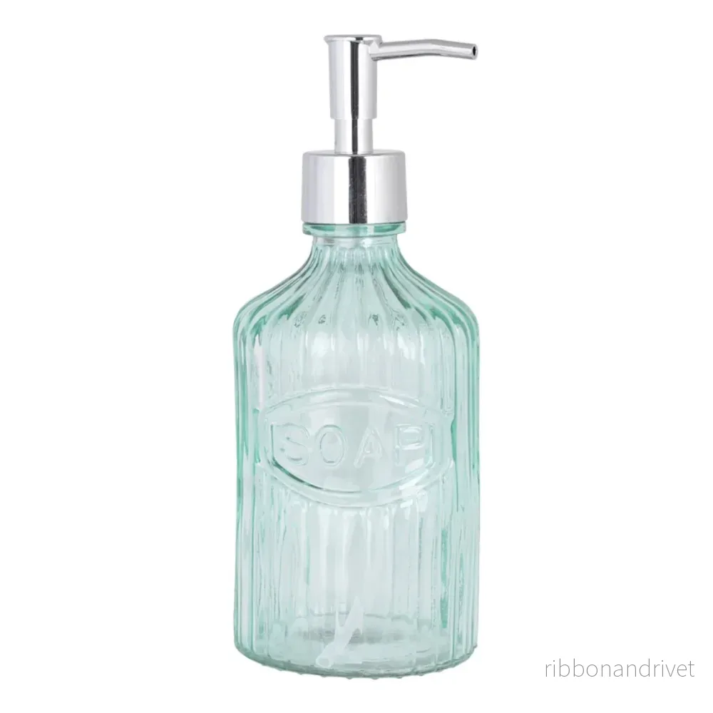 Tvålpump, grönt glas - Bild 2