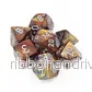 Chessex Lustrous 7-tärningsset - Guld med silver - Bild 2