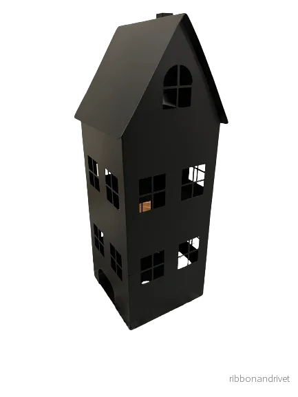 HUSET – Ljuslykta – Plåthus – 60x25x25cm HUSET – Ljuslykta – Plåthus – 60x25x25cm