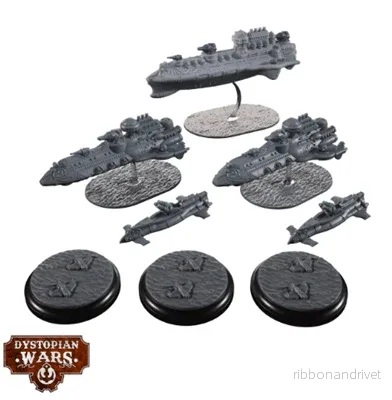 Dystopian Wars: Magenta Battlefleet Set – EN Dystopian Wars: Magenta Battlefleet Set – EN