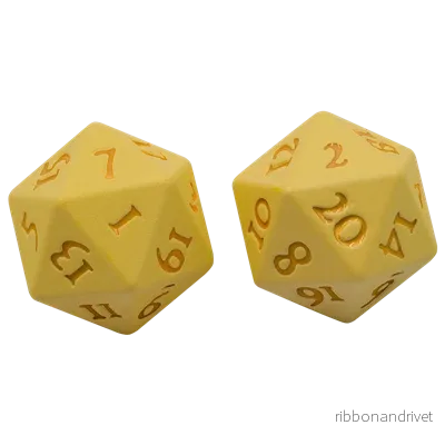 UP - Vivid Heavy Metal Dice: Yellow - Bild 2