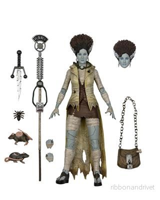 Universal Monsters x Teenage Mutant Ninja Turtles - 7” Actionfigur - April som Bruden - Bild 2