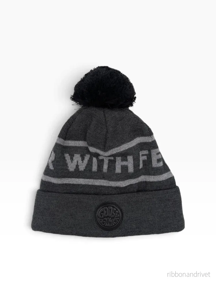 Gåshud Goosebumps Classic PomPom Beanie – Grey/Light Grey - Bild 3