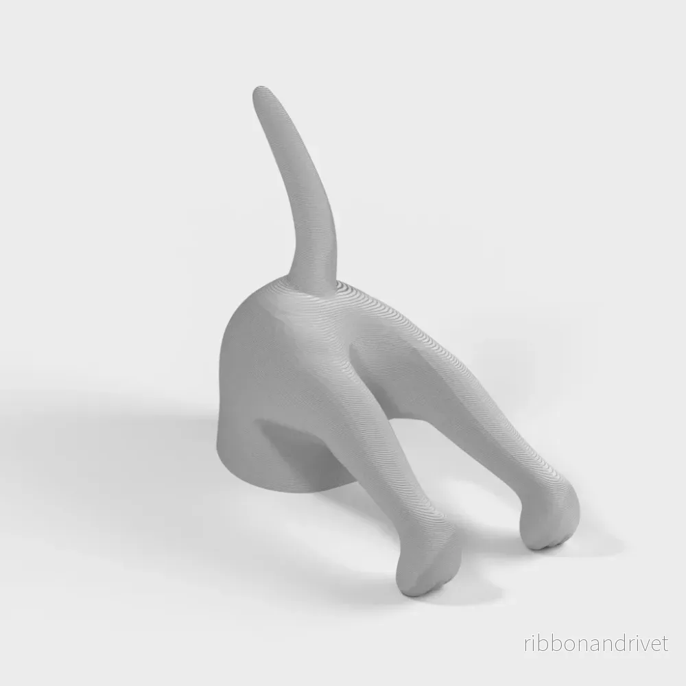 Hundkoppelhållare - Väggmonterad krok i rolig hundrumpedesign - Bild 3