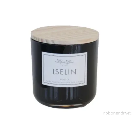Iselin Black doftljus vanilj - Bild 2