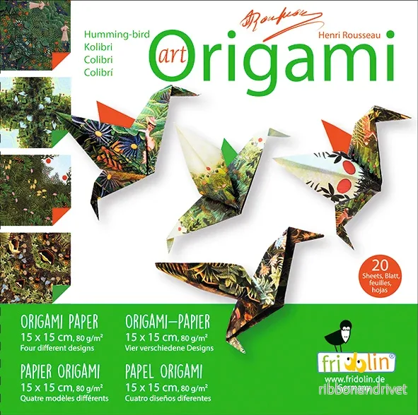 Art Origami – Henri Rousseau Kolibrier Art Origami – Henri Rousseau Kolibrier