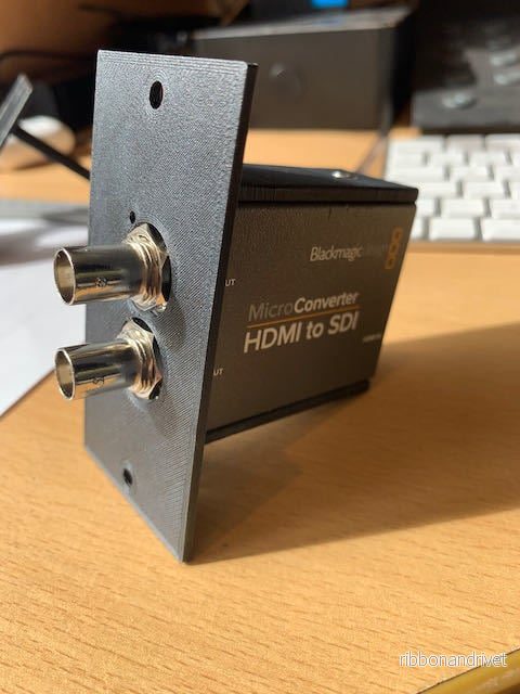 Rackmonterad Adapter för Blackmagic Micro Converter HDMI-SDI & 3G - Bild 3