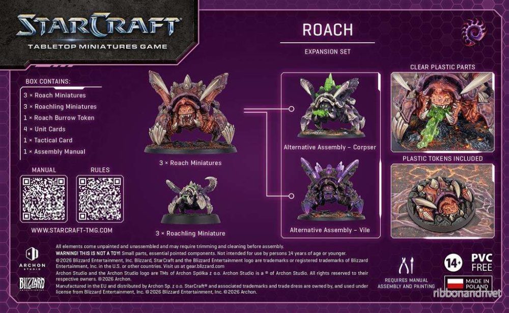 StarCraft® The Miniatures Game – Roach – Zerg Expansion Set – EN - Bild 2