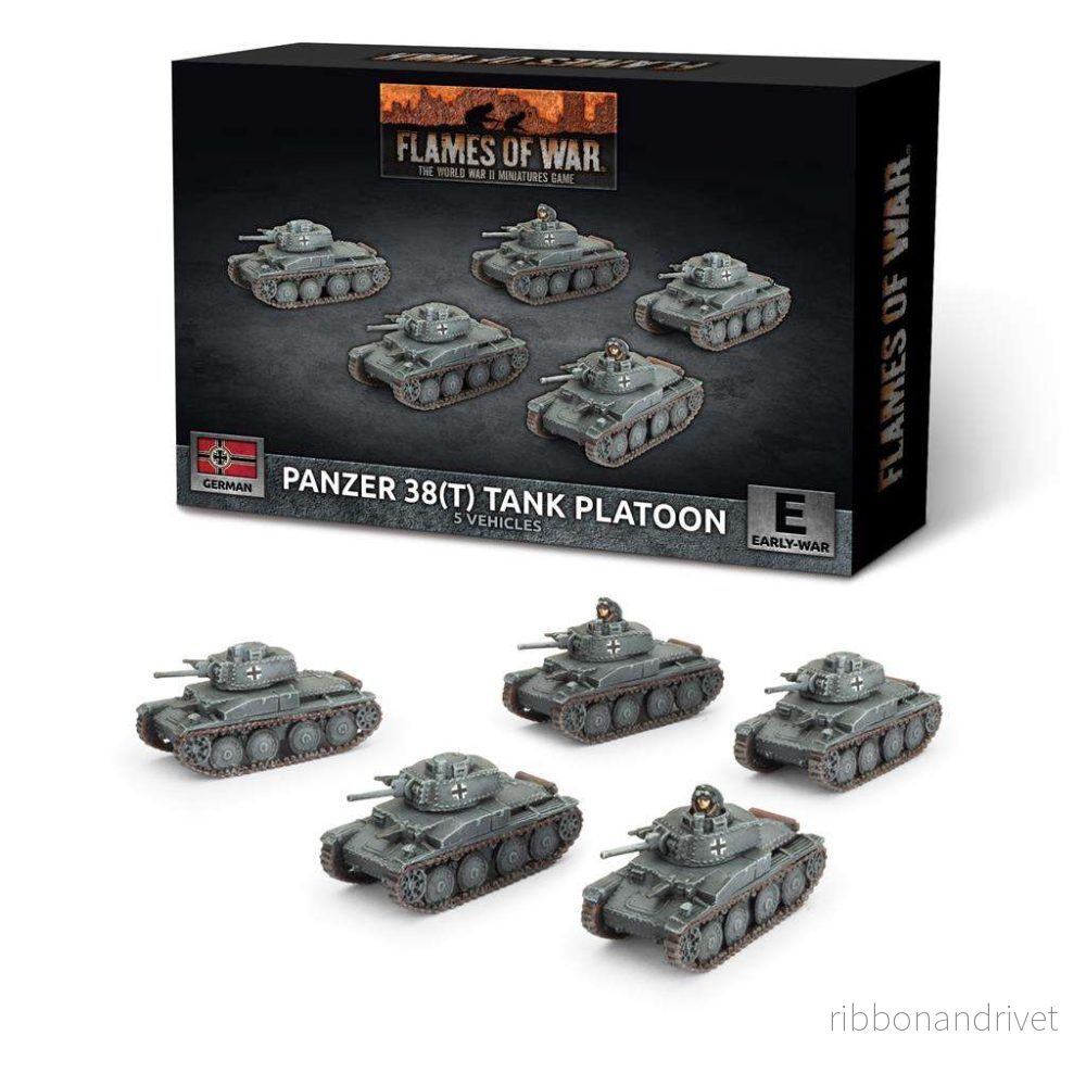 Flames of War – Panzer 38(t) Platoon (5 plastminiatyrer)
