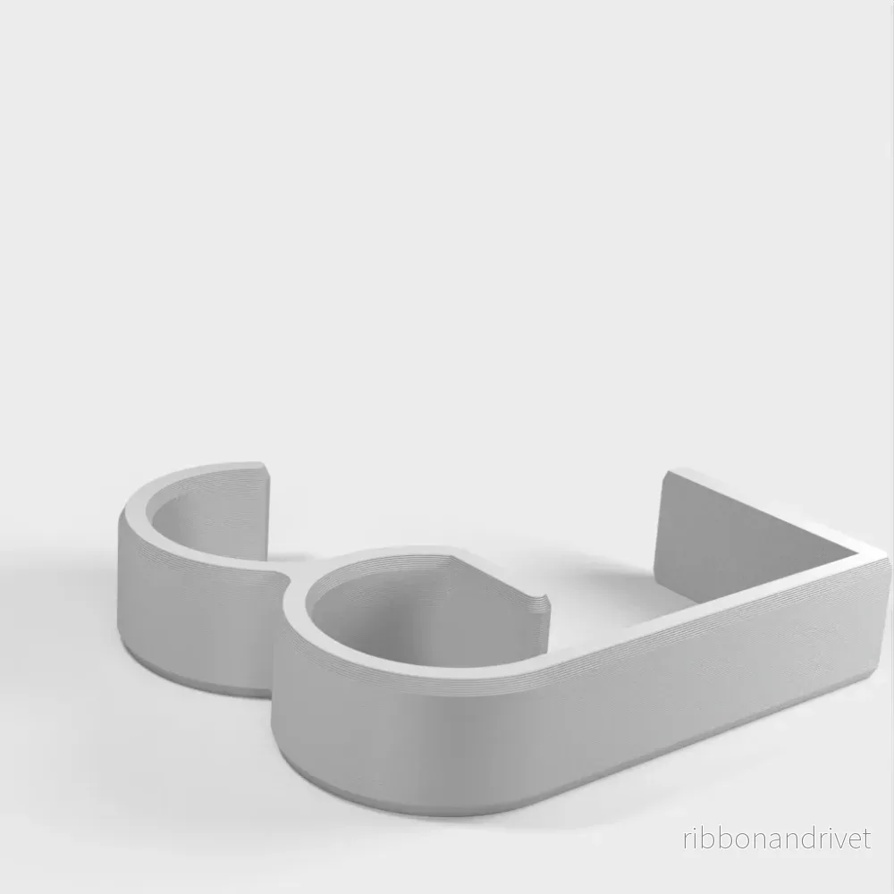 Skrivbordskabelhantering Klämma för 50 mm bordsskivor - Kompatibel med Ikea