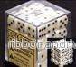 Chessex Opaque 12mm d6 Tärningar Block (36 Tärningar) - Elfenben m/svarta prickar - Bild 2