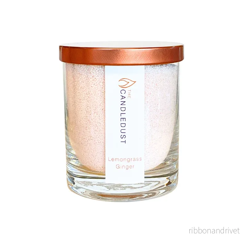 Doftande pulverljus i glas – Lemongrass Ginger 160g brinntid ca 30 timmar Doftande pulverljus i glas – Lemongrass Ginger 160g brinntid ca 30 timmar