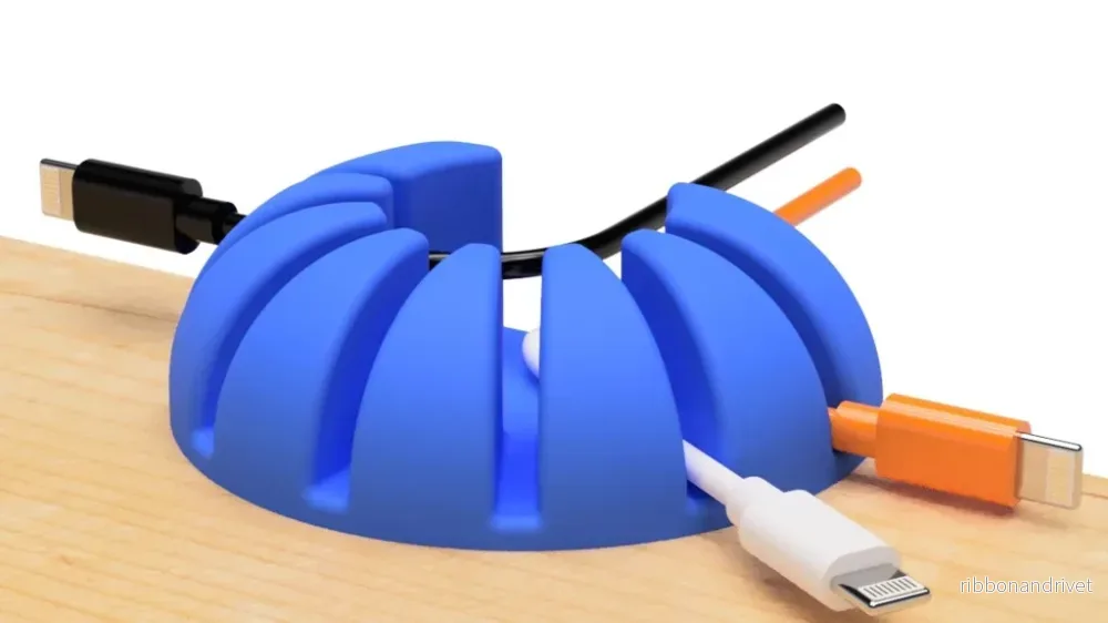 Rund USB-kabelhållare
