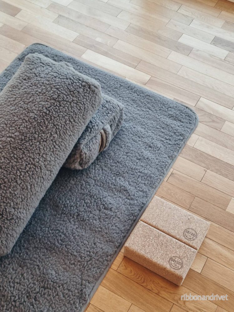 Release Wool Yoga Mat 75 x 200 cm - Light Brown - Bild 3