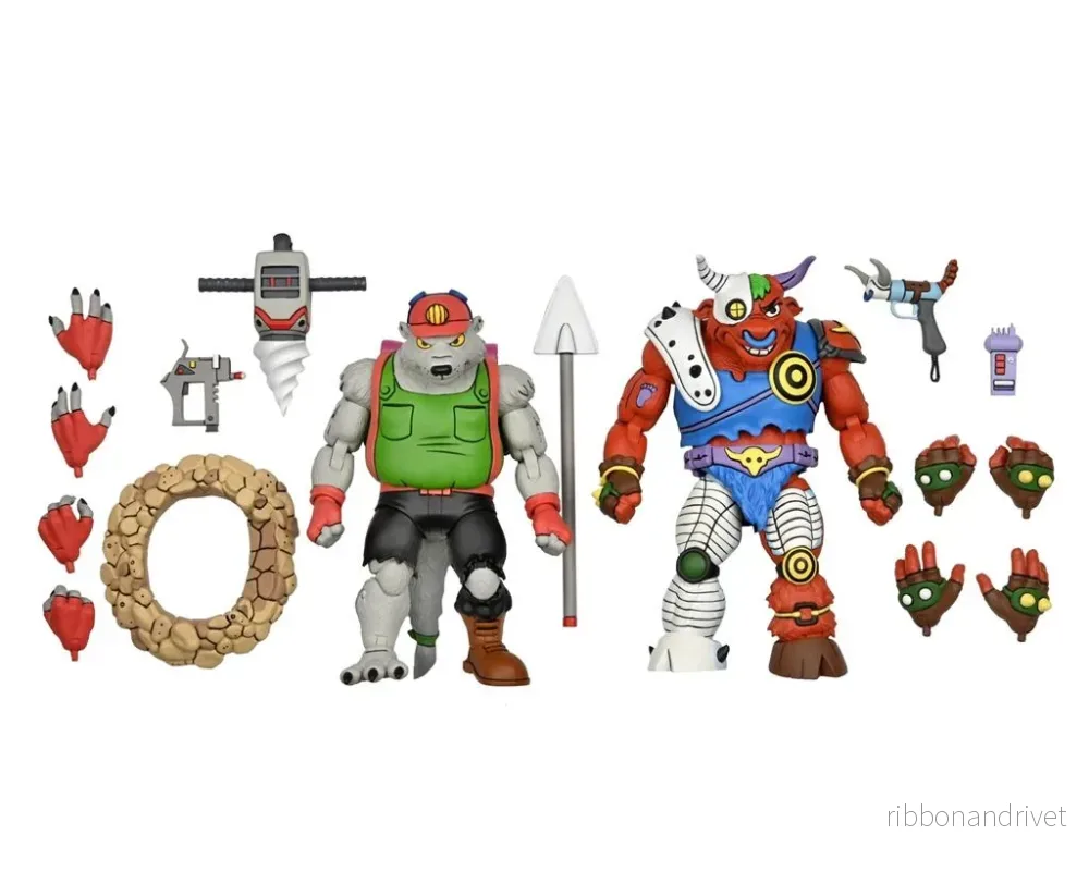 Teenage Mutant Ninja Turtles Actionfigur – Dirtbag och Groundchuck 7” Teenage Mutant Ninja Turtles Actionfigur – Dirtbag och Groundchuck 7”