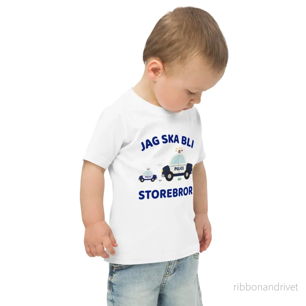 Jag ska bli storebror T-shirt - Polisbilar - Bild 2