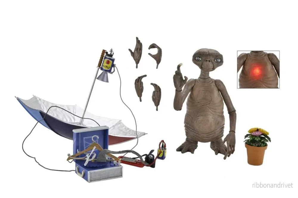 E.T. (40-årsjubileum) – 7” Skala Actionfigur – Ultimate Deluxe E.T. med LED Kista E.T. (40-årsjubileum) – 7” Skala Actionfigur – Ultimate Deluxe E.T. med LED Kista