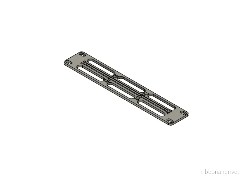 10 tums ventilerad blindpanel för rack