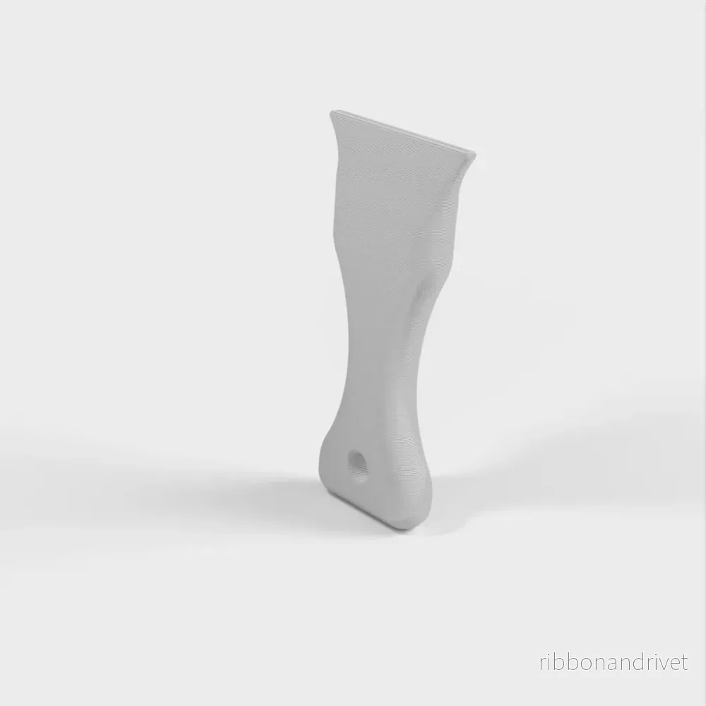 Rakbladshandtag för rengöring av glasbädd med 3D-skrivare