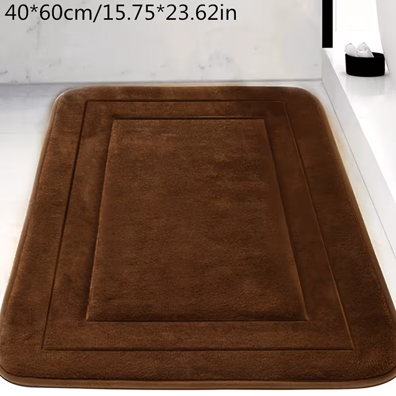 Rektangulär badrumsmatta 40x60cm halkfri mjuk matta med memory foam - Bild 3
