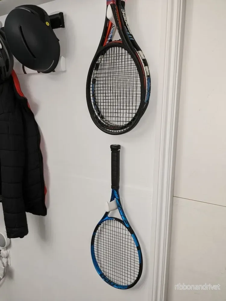 Vägghängd tennisrackethållare - Bild 2