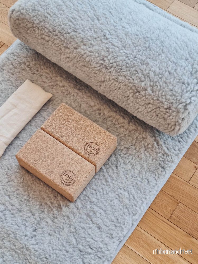 Release Wool Yoga Mat 75 x 200 cm - Light Grey - Bild 3