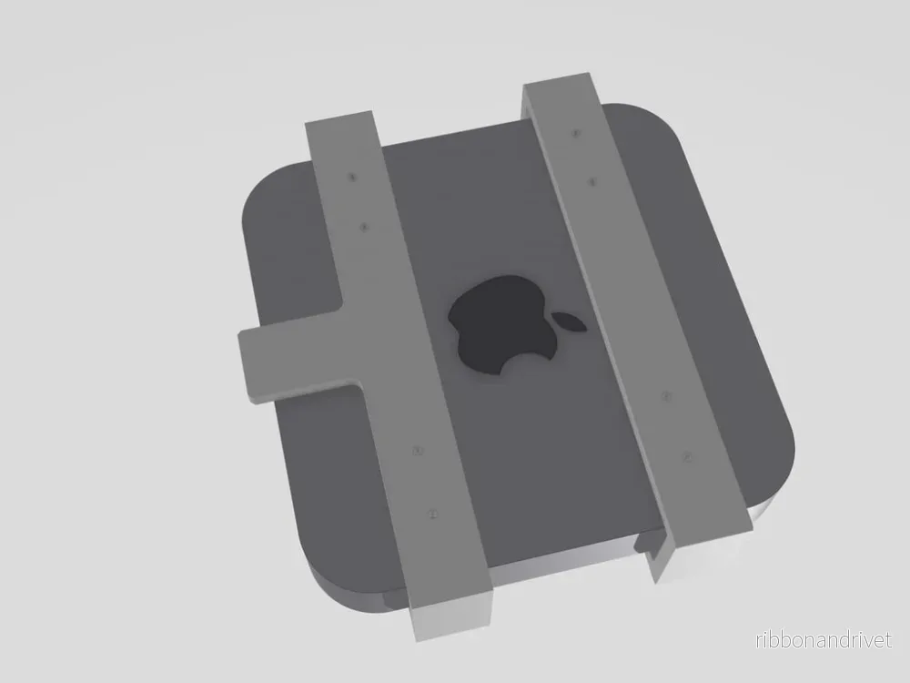 Mac Mini-fäste för diskret montering under skrivbordet - Bild 3