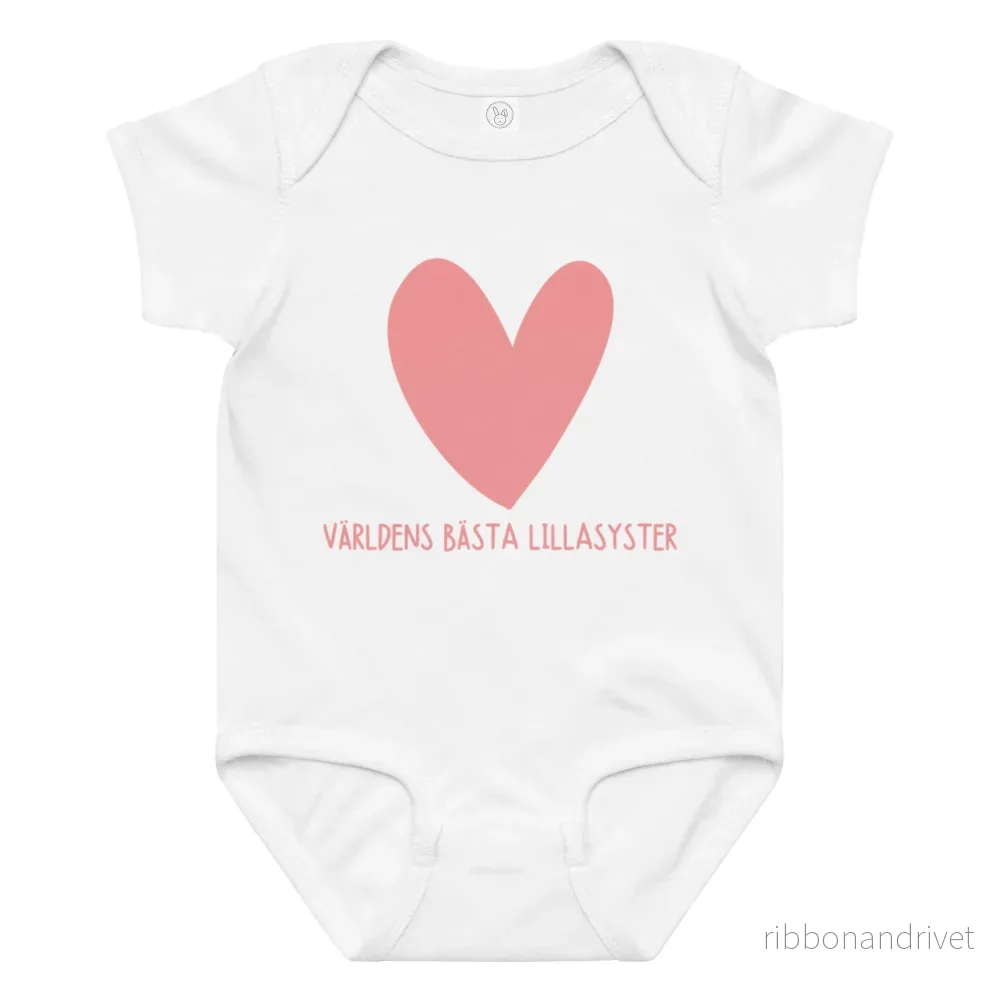 Världens Bästa Lillasyster Body – Hearts Världens Bästa Lillasyster Body – Hearts