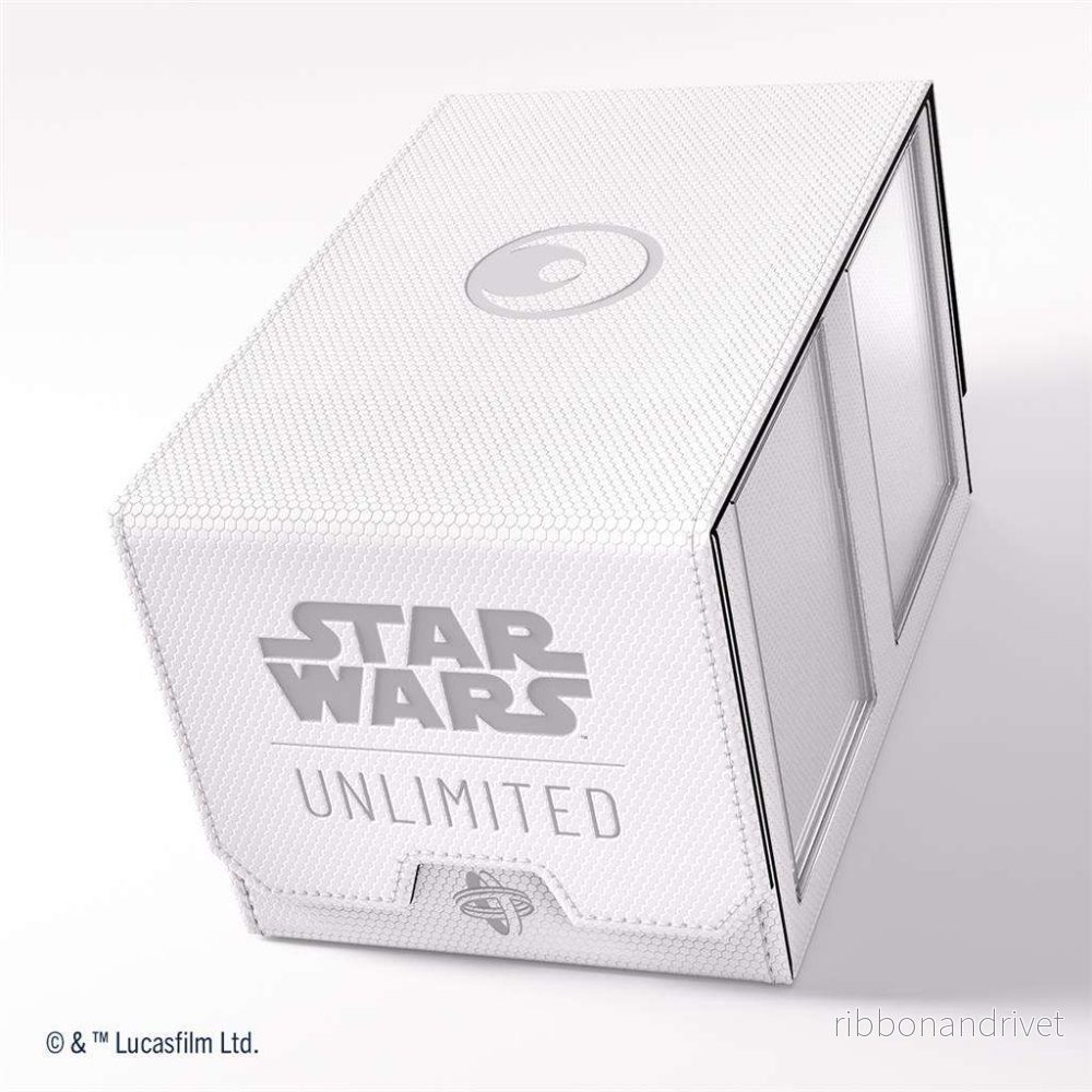 Gamegenic – Star Wars: Unlimited Double Deck Pod – White/Black Gamegenic – Star Wars: Unlimited Double Deck Pod – White/Black