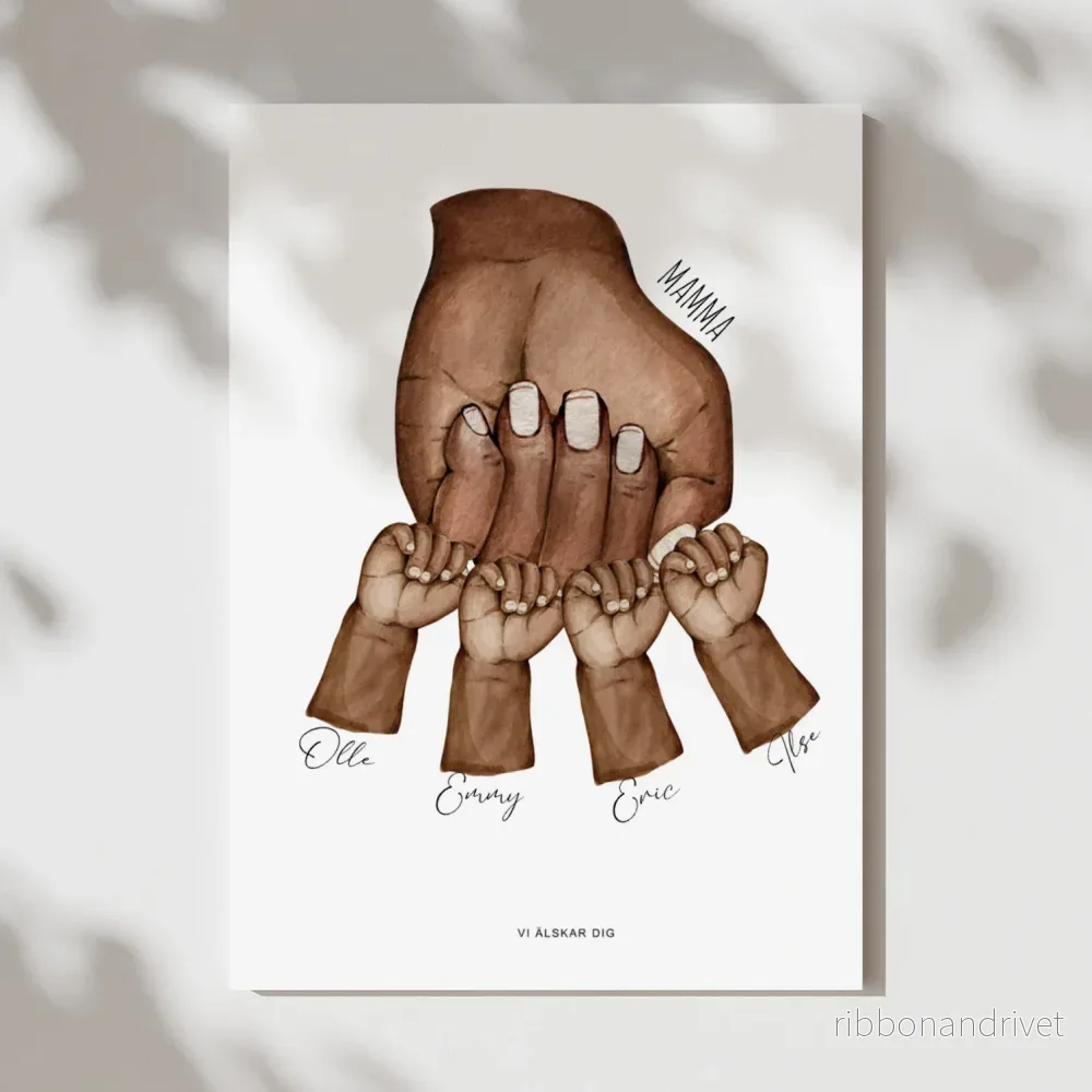 Fist bump (kvinnlig) | Personlig Poster - Bild 3