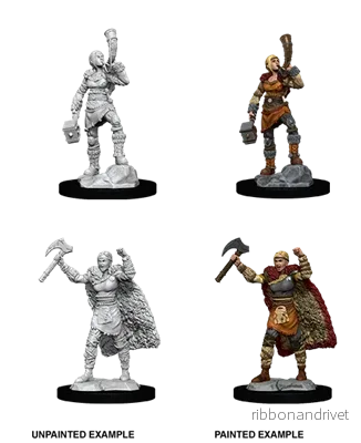 D&D Nolzur’s Marvelous Miniatures: Female Human Barbarian D&D Nolzur’s Marvelous Miniatures: Female Human Barbarian