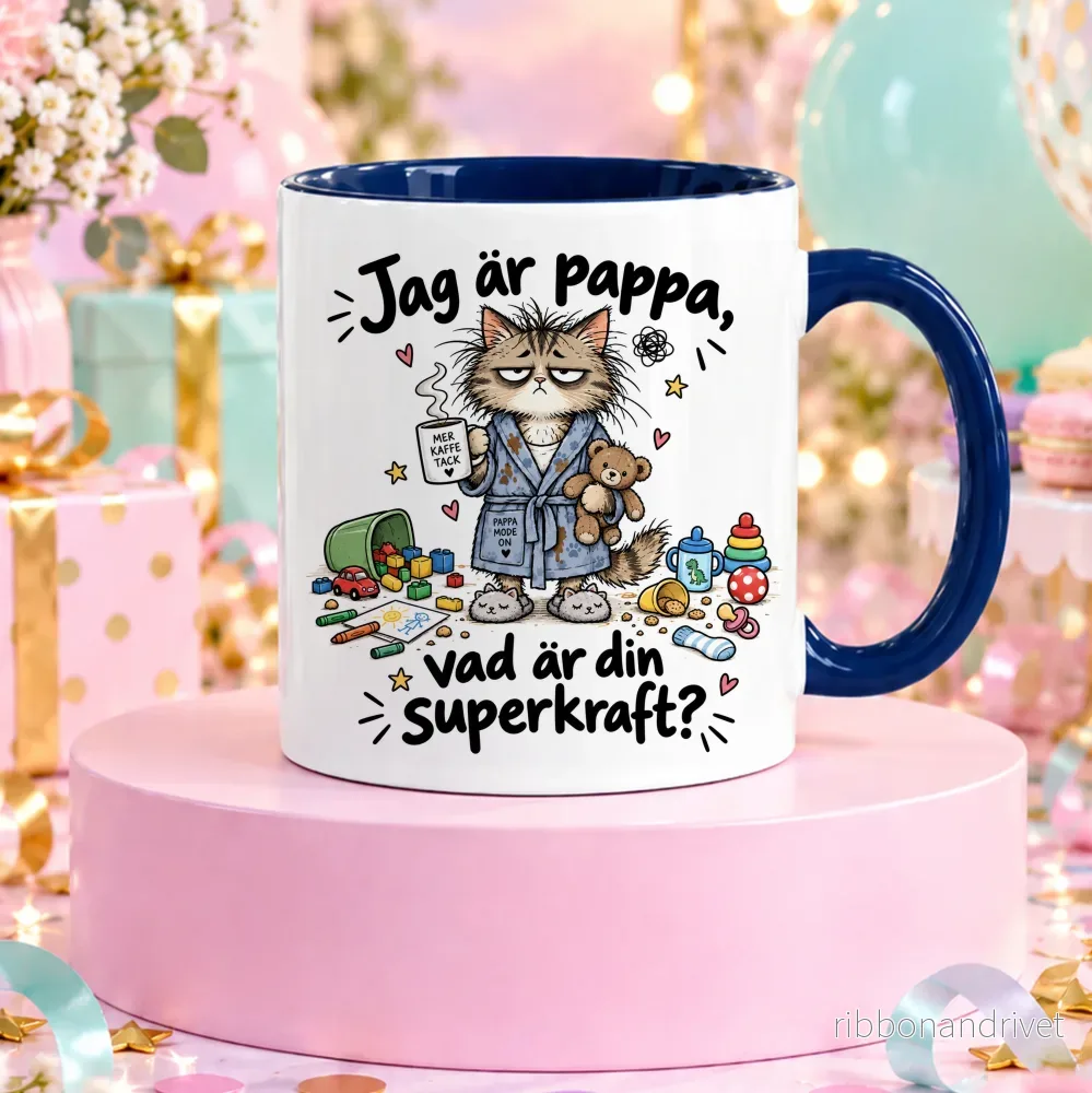 Jag är pappa, vad är din superkraft | Rolig mugg Jag är pappa, vad är din superkraft | Rolig mugg