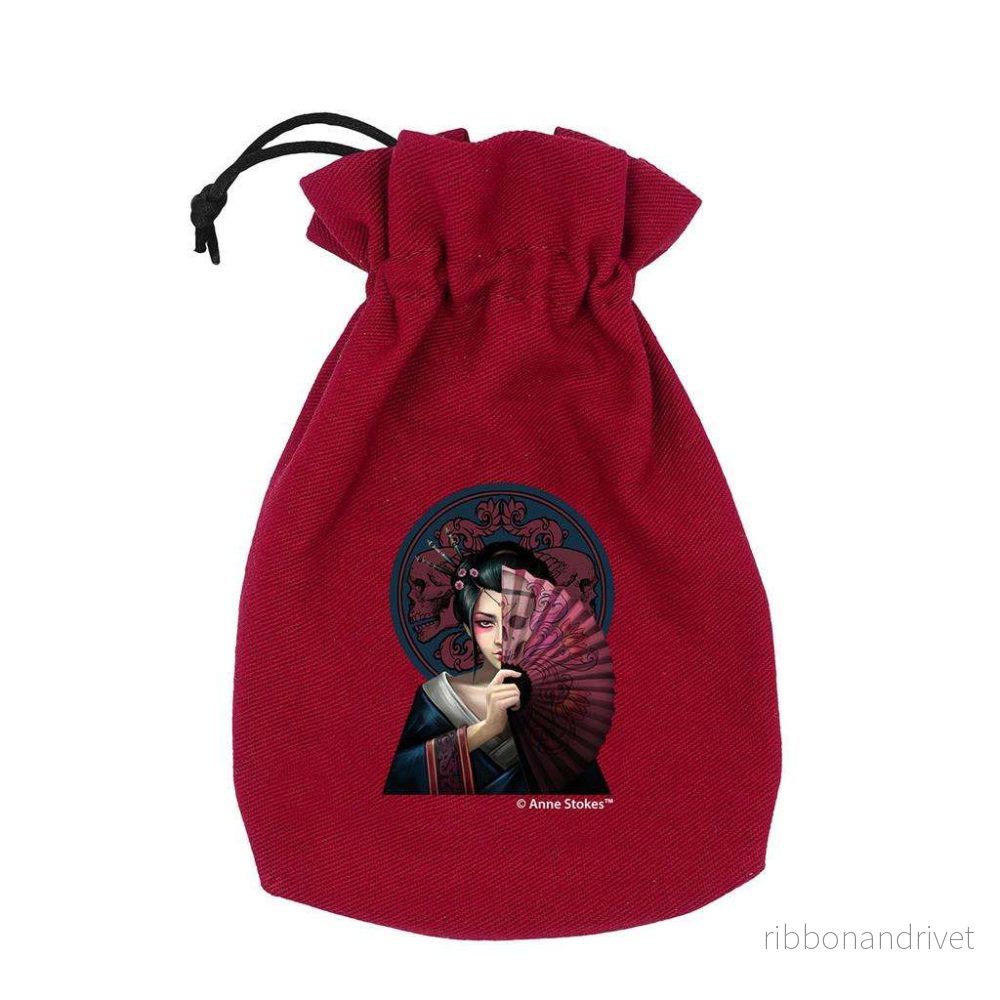Anne Stokes Dice Pouch: Geisha Skull Anne Stokes Dice Pouch: Geisha Skull
