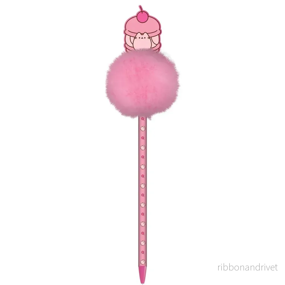 Pusheen (Cherry) Pom Pom Pen – Skrivverktyg med stil Pusheen (Cherry) Pom Pom Pen – Skrivverktyg med stil