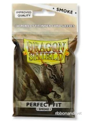 Dragon Shield Standard Perfect Fit Sleeves – Clear/Smoke (100 Sleeves) Dragon Shield Standard Perfect Fit Sleeves – Clear/Smoke (100 Sleeves)