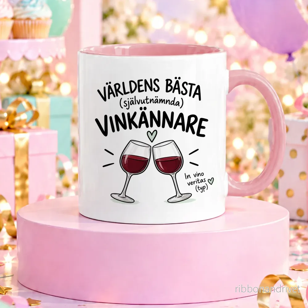 Självutnämnd vinkännare | Rolig mugg - Bild 2