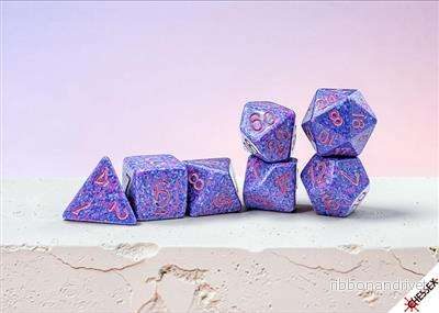 Speckled Purple Passion/pink polyhedralt tärningsset med 7 tärningar Speckled Purple Passion/pink polyhedralt tärningsset med 7 tärningar