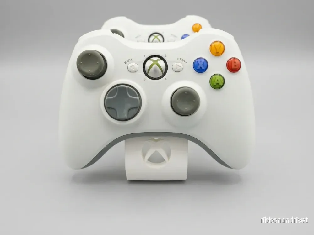 Stativ för dubbla Xbox 360-kontroller med logotyp