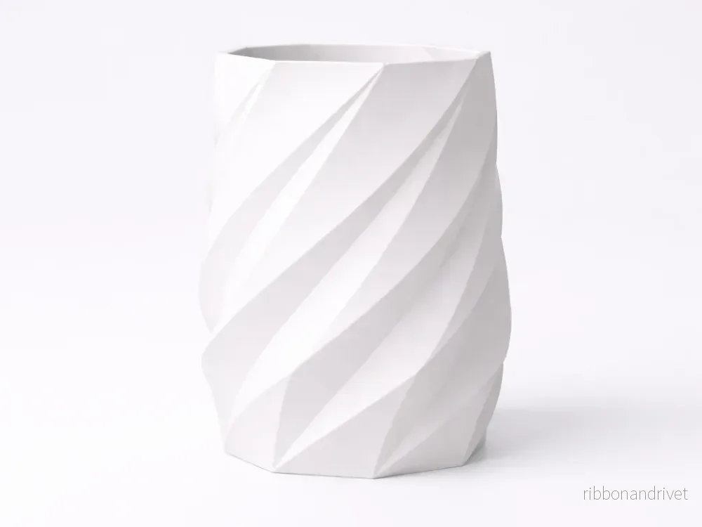 Geometrisk pennhållare vriden Geometrisk pennhållare vriden