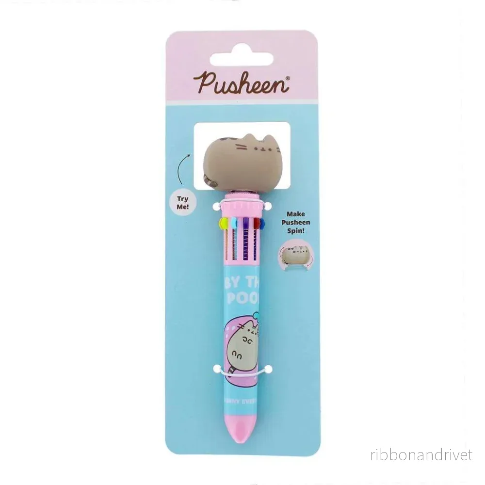 Pusheen – flerfärgspenna med 10 färger