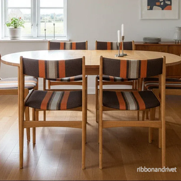 Danska matstolar i Erik Buch design - Bild 3