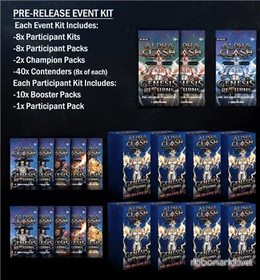 Alpha Clash – Genesis Returns Pre-Release Event Kit (EN) Alpha Clash – Genesis Returns Pre-Release Event Kit (EN)