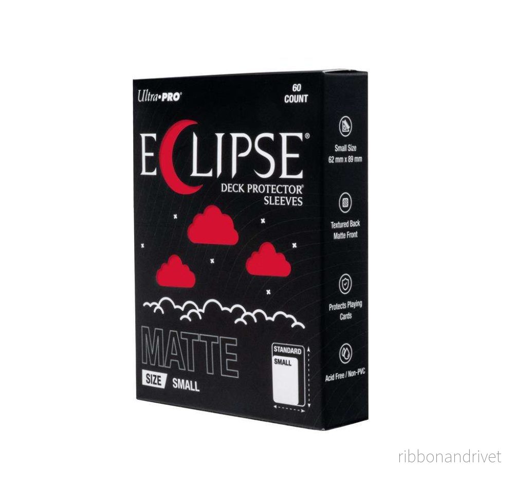 ECLIPSE® Matte Small DECK PROTECTOR® Sleeves: Apple Red – 60-pack