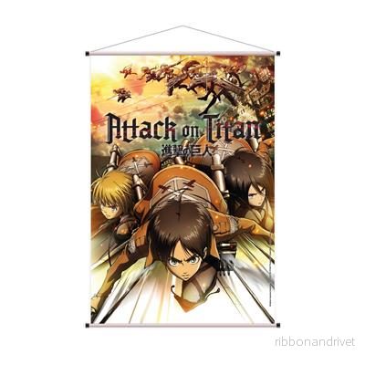 Attack on Titan - Eren, Mikasa & Armin - Väggscroll - 60x90cm - Bild 2