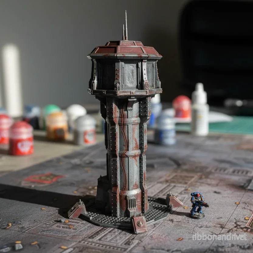 Detaljerat Luftkontrolltorn Terräng för Warhammer 40k - Bild 2