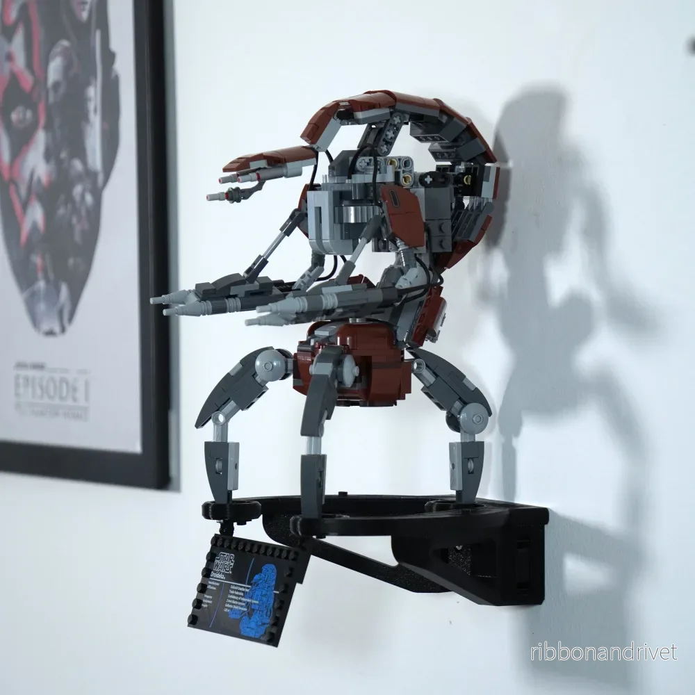 Väggfäste för LEGO Star Wars Droideka 75381