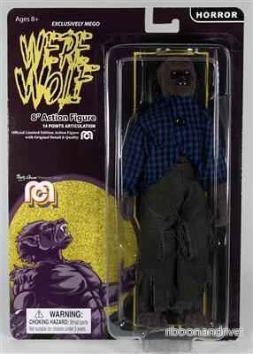 8" Flockad Varulv Figur - Mego Monsters - Bild 2