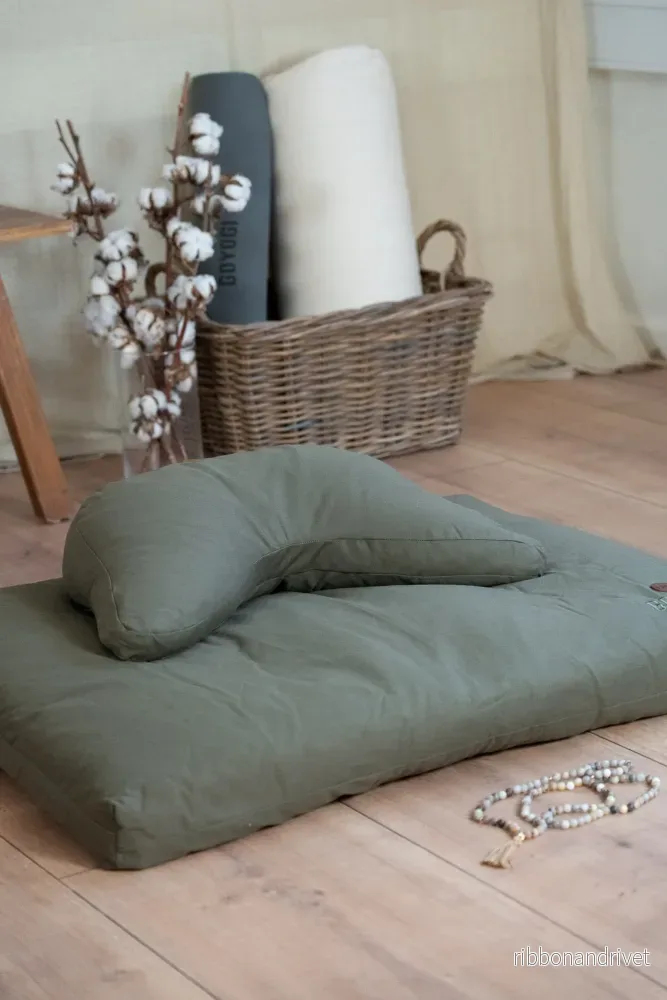 Calm Zabuton - Dark Olive - Bild 2