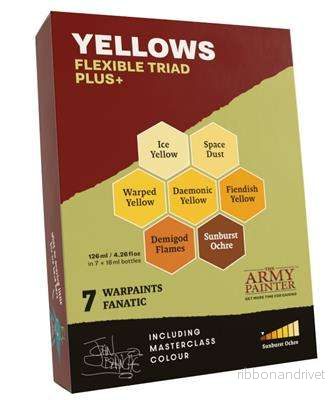 The Army Painter – Warpaints Fanatic: Flexibelt Triad PLUS+: Gula The Army Painter – Warpaints Fanatic: Flexibelt Triad PLUS+: Gula